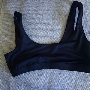 SKIMS Black Onyx Signature Swim Top only